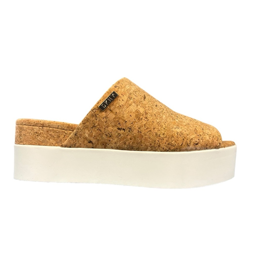 DKNY Cali Cork Platform Open Toe Sandals Womens Size 9.5